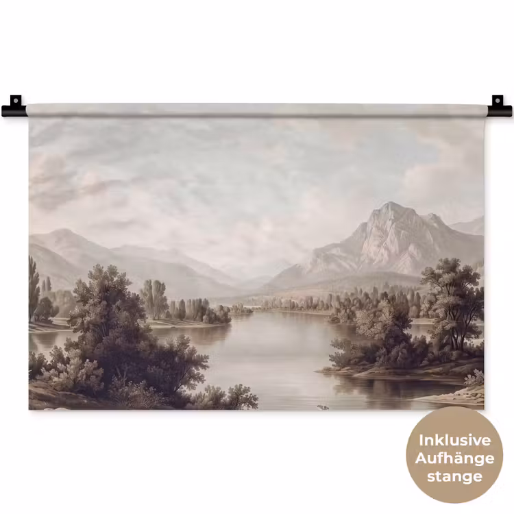 Klassiek - Landschap - Sereen Wandkleed katoen klein -t3d_DE