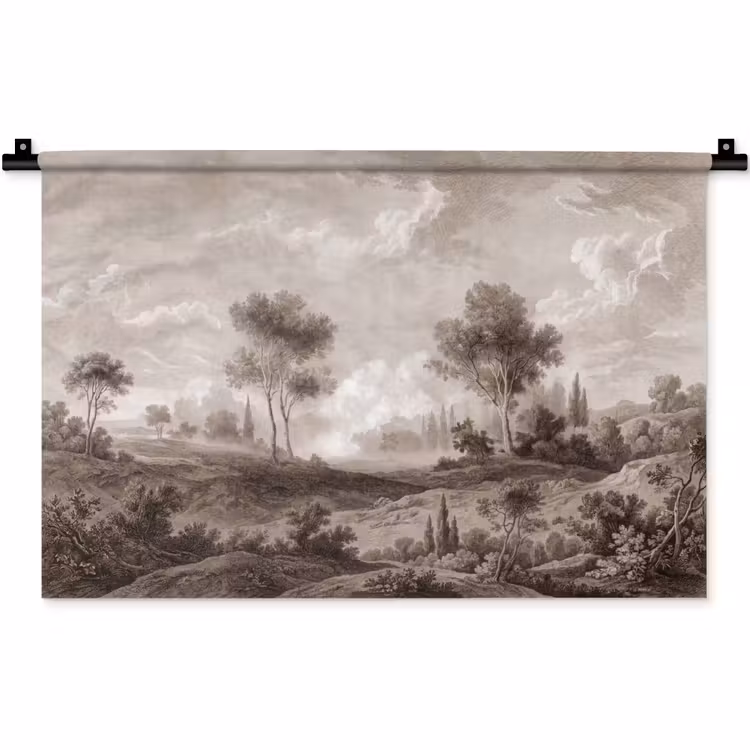 Klassiek - Landschap - Neutraal Wandkleed katoen klein -zz3d