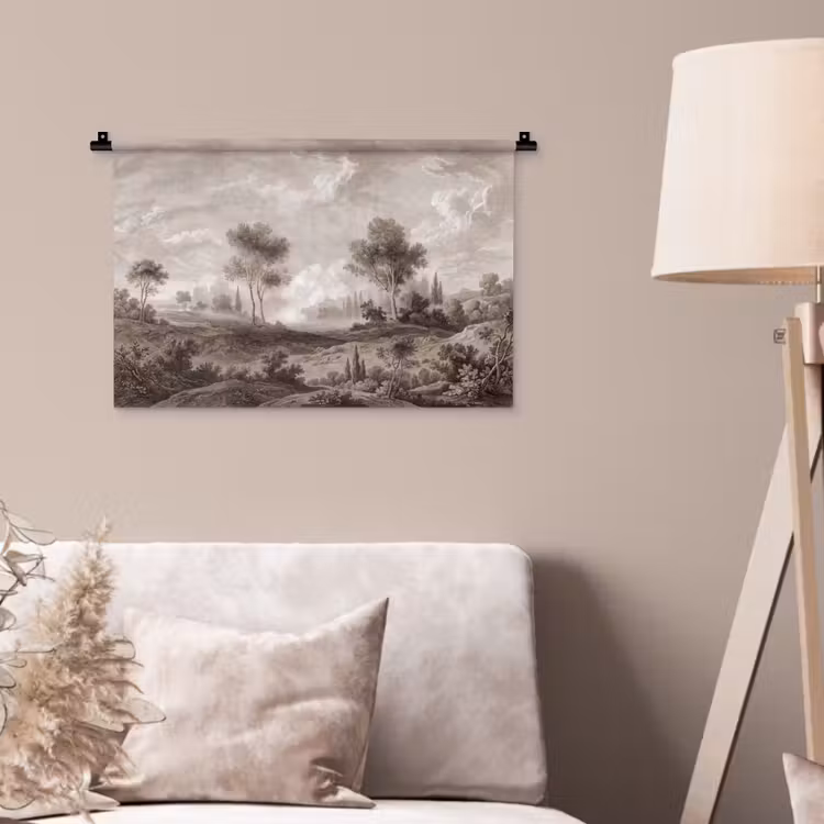 Klassiek - Landschap - Neutraal Wandkleed katoen klein -sfeer4