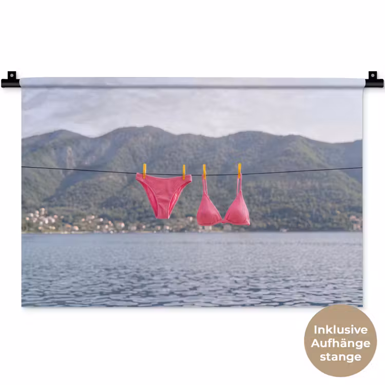 Kleding - Badkleding - Waslijn - Zomer - Roze Wandkleed katoen klein -t3d_DE