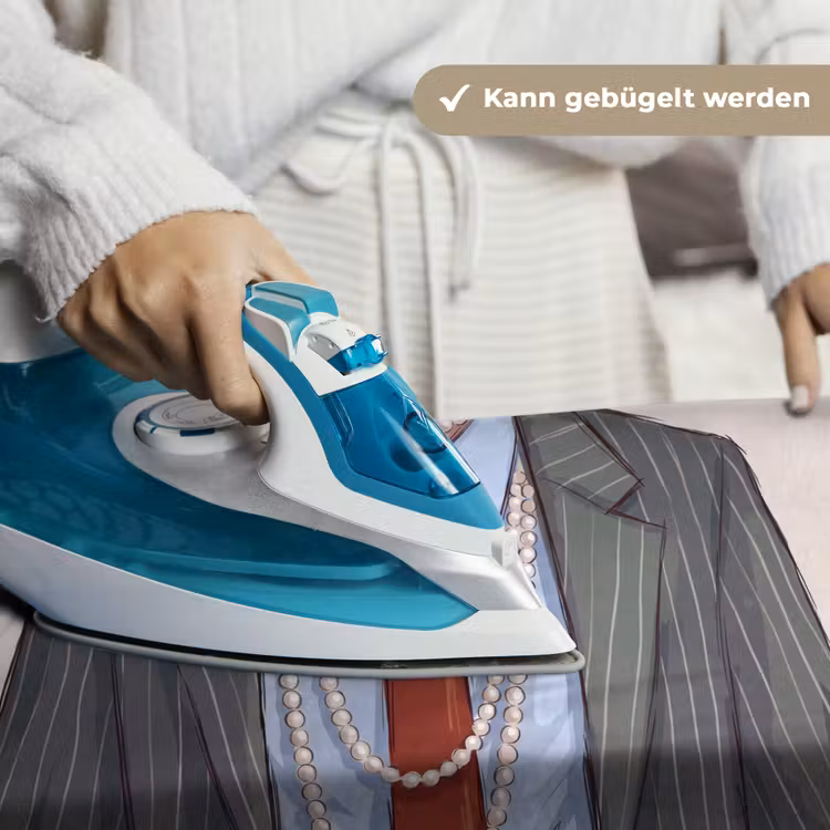 Kleding - Strik - Parels - Klassiek - Mode Wandkleed katoen klein -tsfeer9_DE