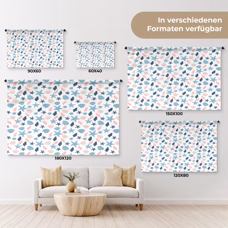 Klein - Oceaan - Rif - Multi Wandkleed katoen klein 269 -tsfeer8_DE