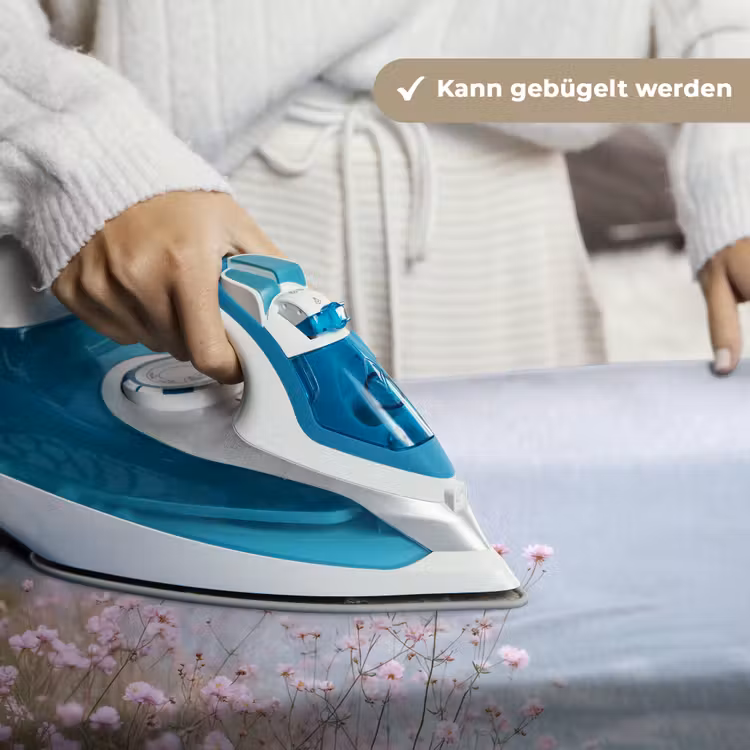 Klif - Bloemen - Zee - Roze Wandkleed katoen klein -tsfeer9_DE