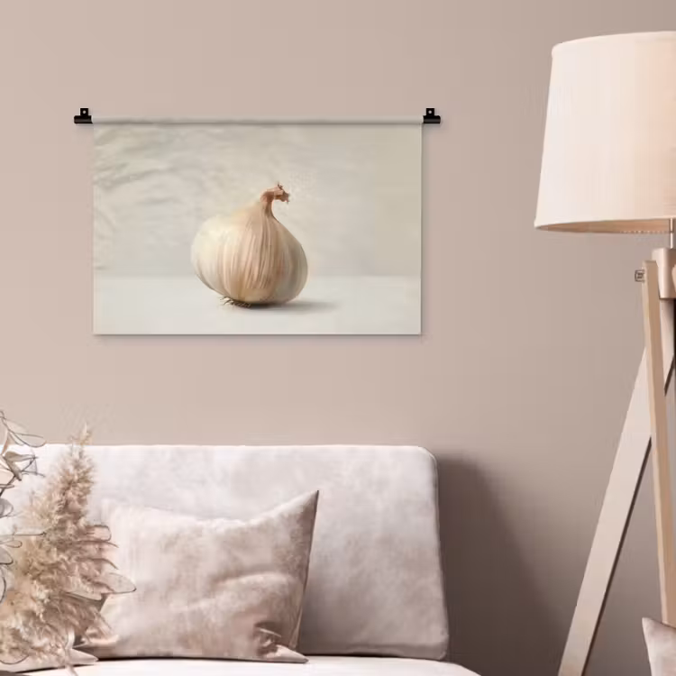Knoflook - Natuurlijk - Beige Wandkleed katoen klein -sfeer4