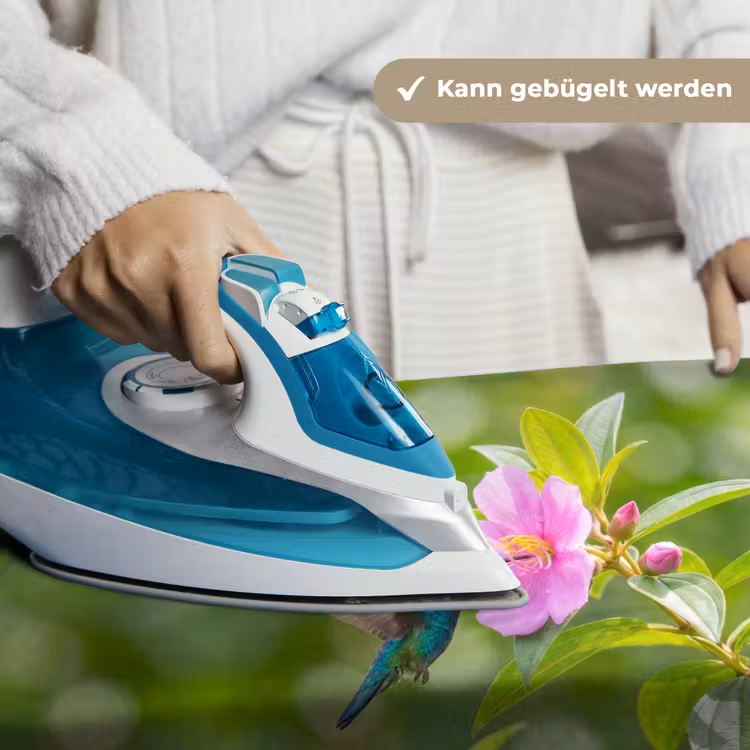Kolibrie - Bloem - Natuur - Groen Wandkleed katoen klein -tsfeer9_DE