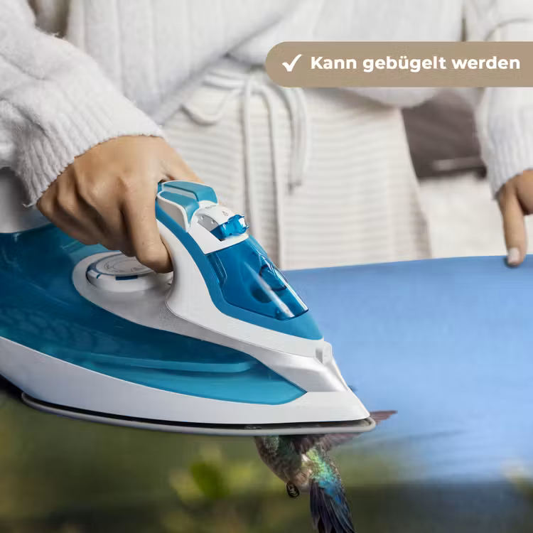 Kolibrie - Bloem - Natuur - Groen Wandkleed katoen klein -tsfeer9_DE