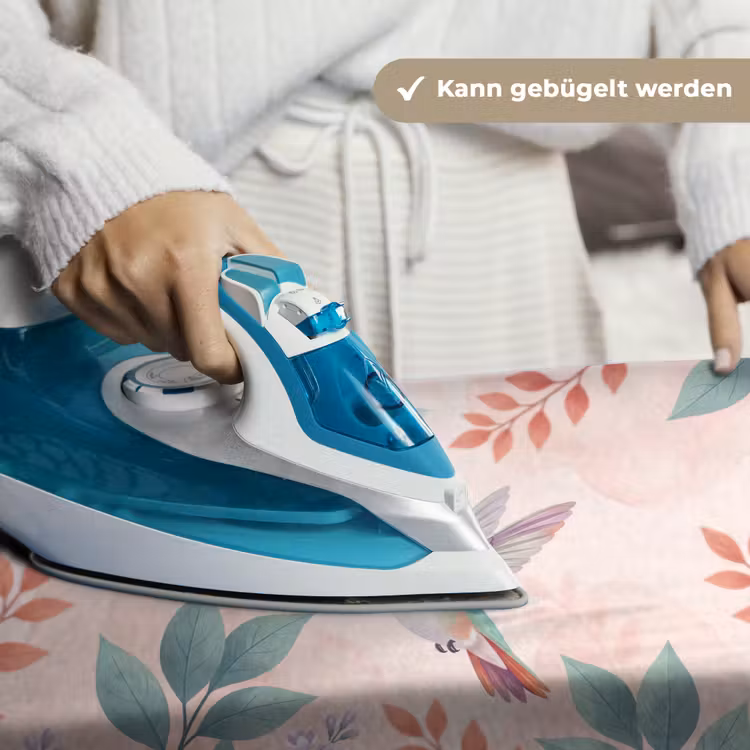Kolibrie - Vliegen - Natuur - Illustratie - Kleurrijk Wandkleed katoen klein -tsfeer9_DE