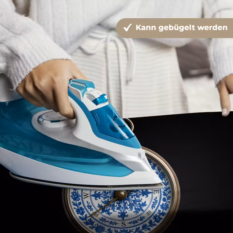Kompas - Delfts blauw - Zwart Wandkleed katoen klein -tsfeer9_DE