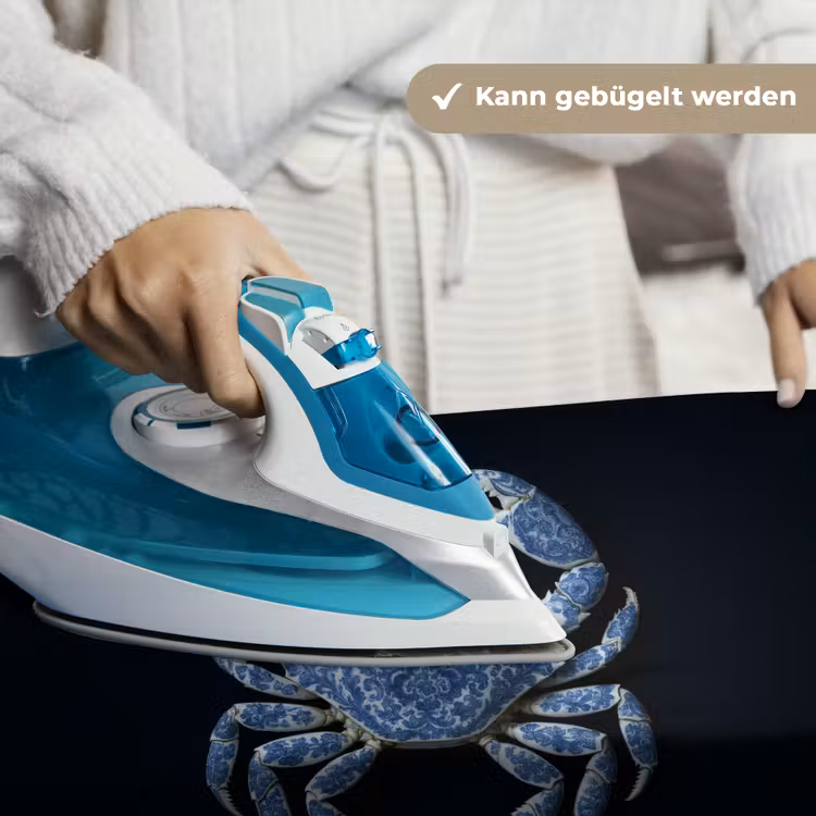 Krab - Delfts blauw - Dieren Wandkleed katoen klein -tsfeer9_DE