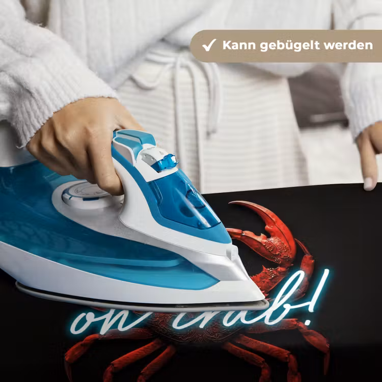 Krab - Rood - Neon - Quote Wandkleed katoen klein -tsfeer9_DE