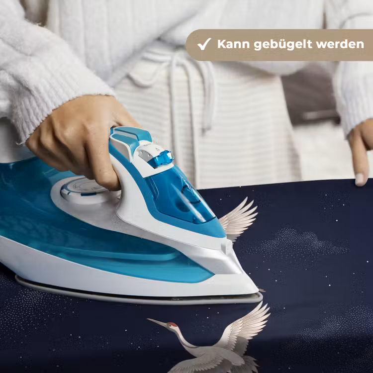 Kraanvogels - Nachthemel - Blauw Wandkleed katoen klein -tsfeer9_DE