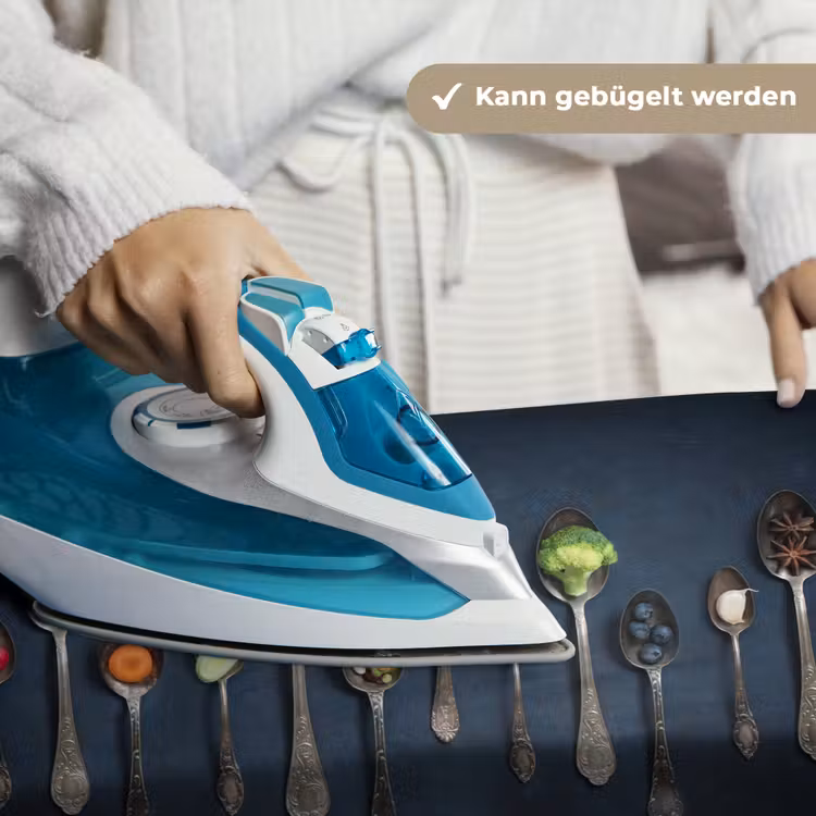 Kruiden - Lepel - Zilver - Specerijen - Industrieel Wandkleed katoen klein -tsfeer9_DE
