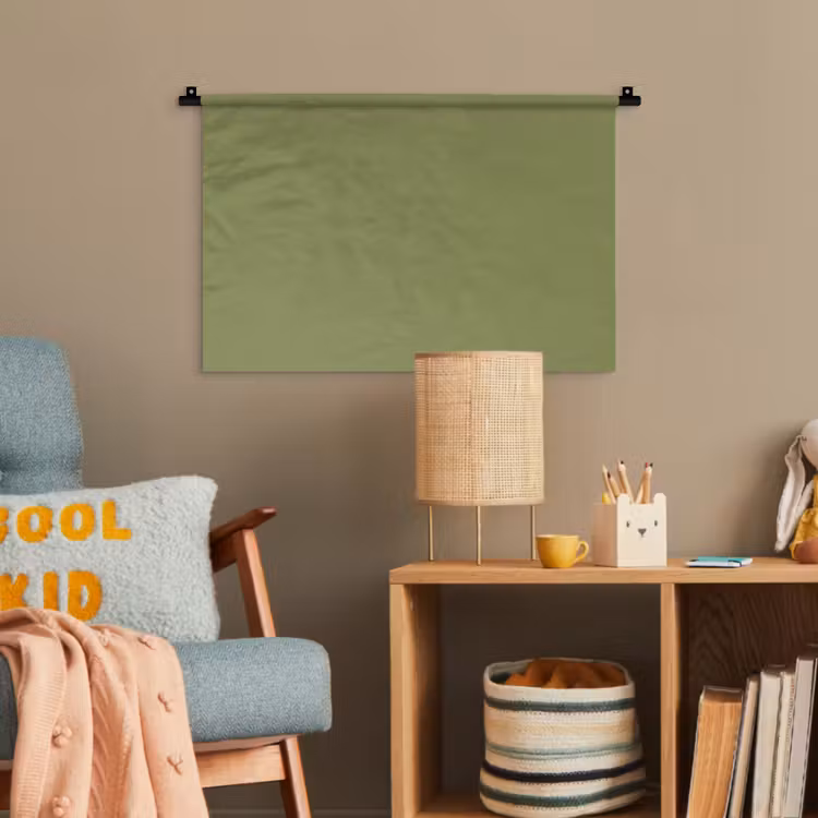 Herbal - Matcha - Groen Wandkleed katoen klein 269 -wsfeer4_kind