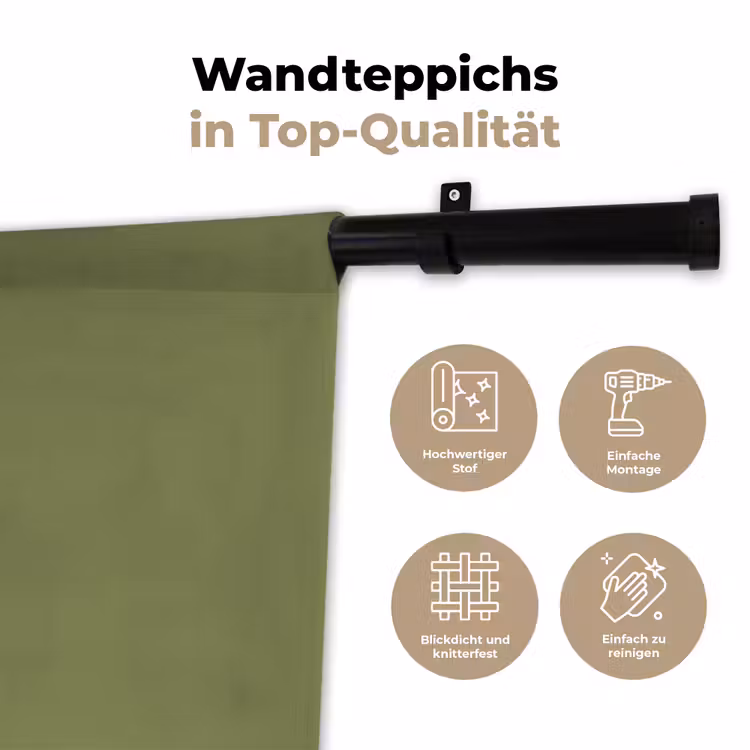Herbal - Matcha - Groen Wandkleed katoen klein 269 -tsfeer2_DE