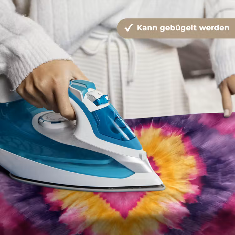 Tie dye - Hartvorm - Vlammen - Oranje Wandkleed katoen klein -tsfeer9_DE