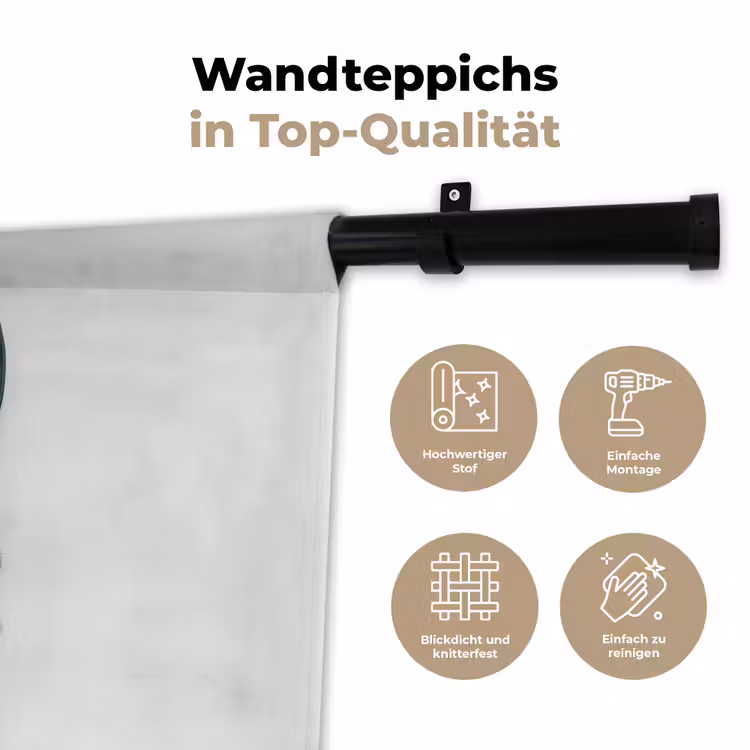 Kreeft - Glossier - Groen - Wit Wandkleed katoen klein -tsfeer2_DE