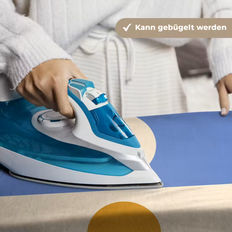 Cirkels - Symmetrisch - Wit - Blauw- Geel Wandkleed katoen klein -tsfeer9_DE