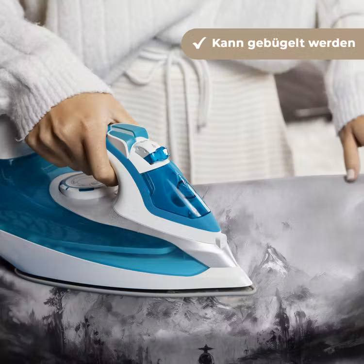 Krijger - Draak - Grijs Wandkleed katoen klein -tsfeer9_DE
