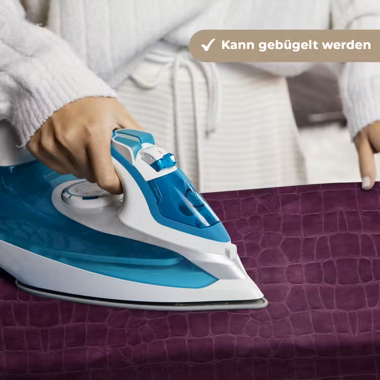 Krokodil - Leer - Aubergine - Paars Wandkleed katoen klein 269 -tsfeer9_DE