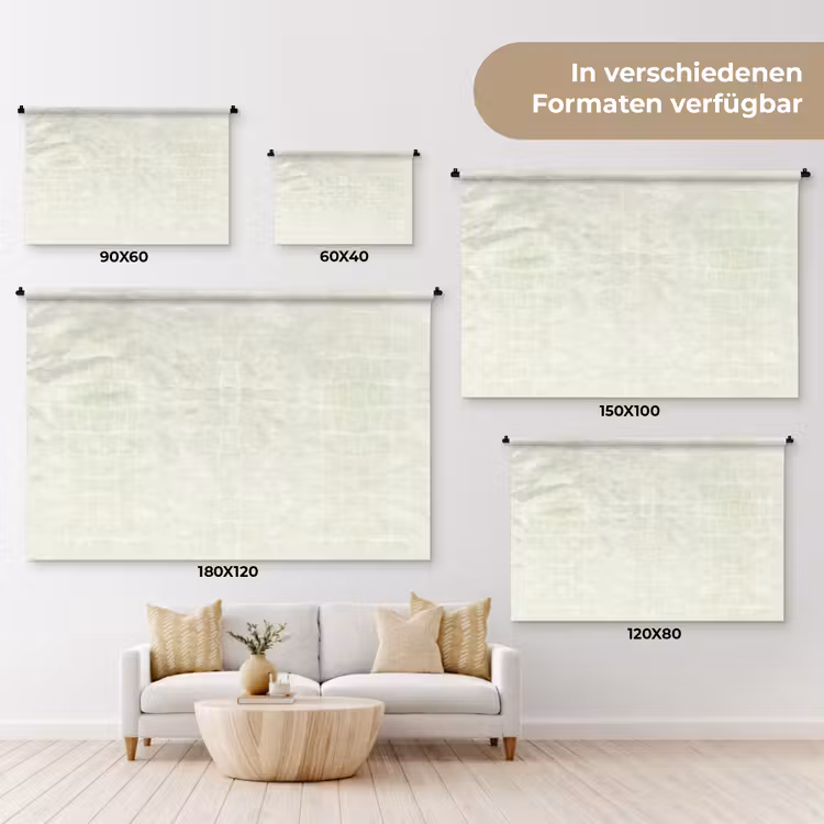 Krokodil - Leer - Ivoorwit Wandkleed katoen klein 269 -tsfeer8_DE