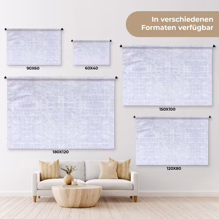 Krokodil - Leer - Lila - Paars Wandkleed katoen klein 269 -tsfeer8_DE