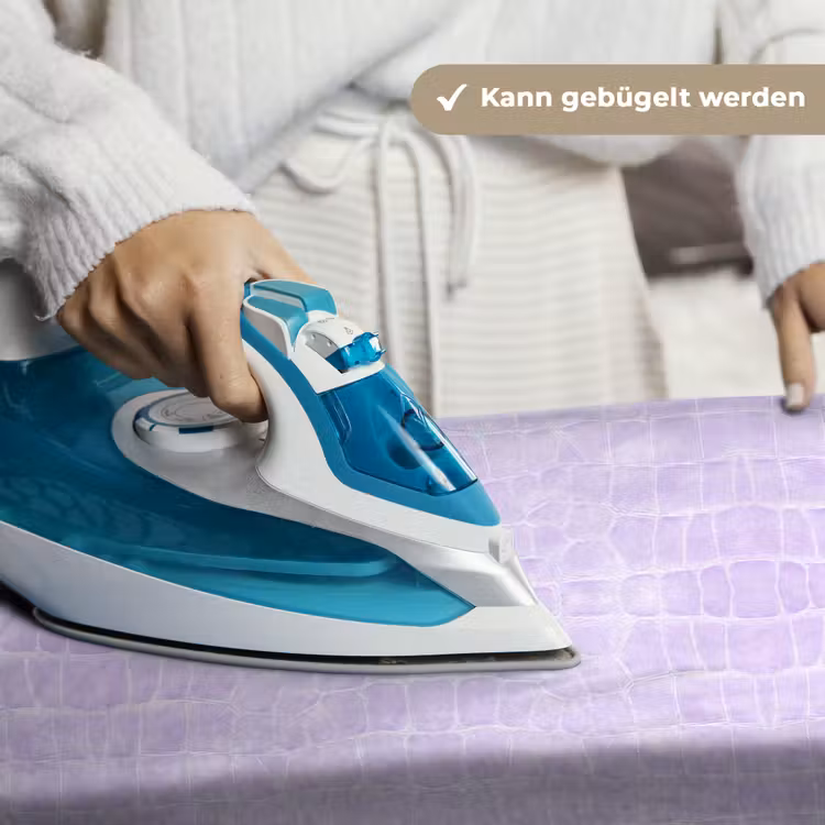 Krokodil - Leer - Pastel - Paars Wandkleed katoen klein 269 -tsfeer9_DE