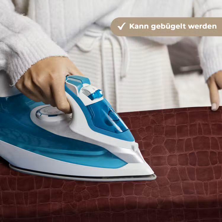 Krokodil - Leer - Dieprood Wandkleed katoen klein 269 -tsfeer9_DE