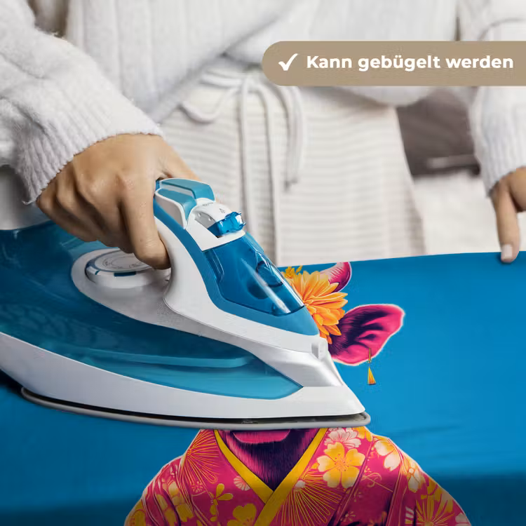Koe - Bloemenkrans - Oorhangers - Kimono Wandkleed katoen klein -tsfeer9_DE