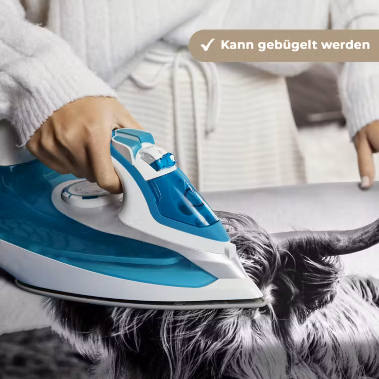 Koe - Schotse hooglander - Zwart - Wit - Dier - Natuur - Wild Wandkleed katoen klein -tsfeer9_DE