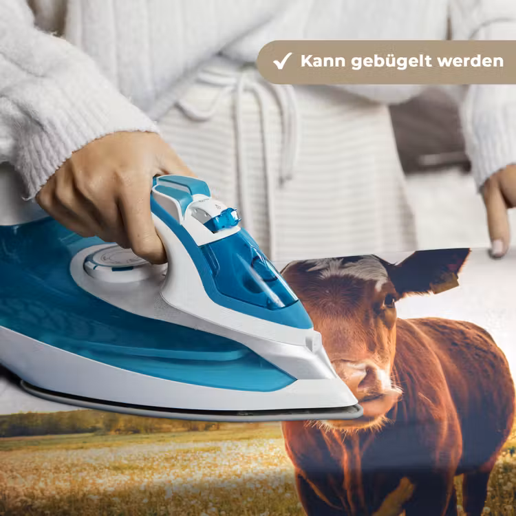 Koe - Zonsondergang - Bloemen - Gras - Dieren Wandkleed katoen klein -tsfeer9_DE