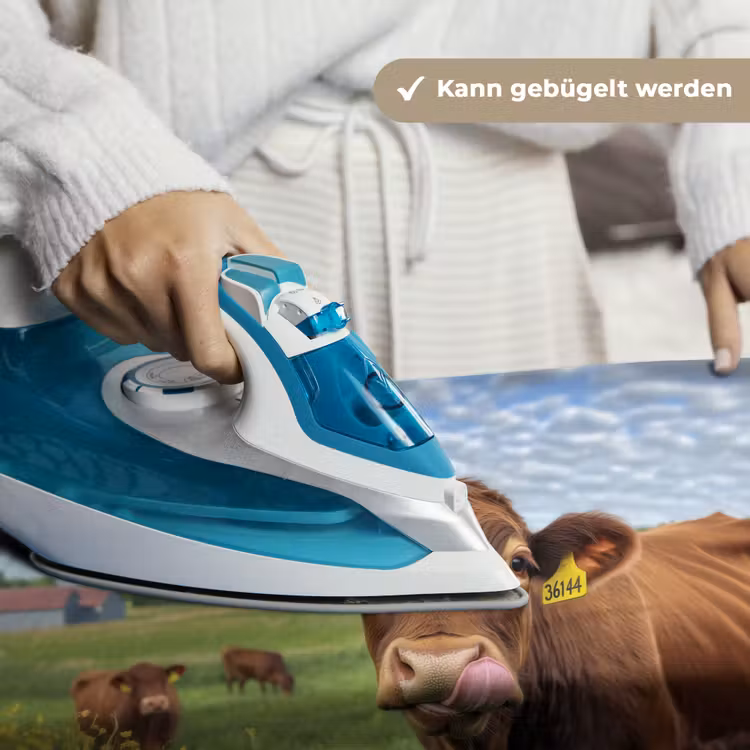 Koe - Weide - Bloemen Wandkleed katoen klein -tsfeer9_DE