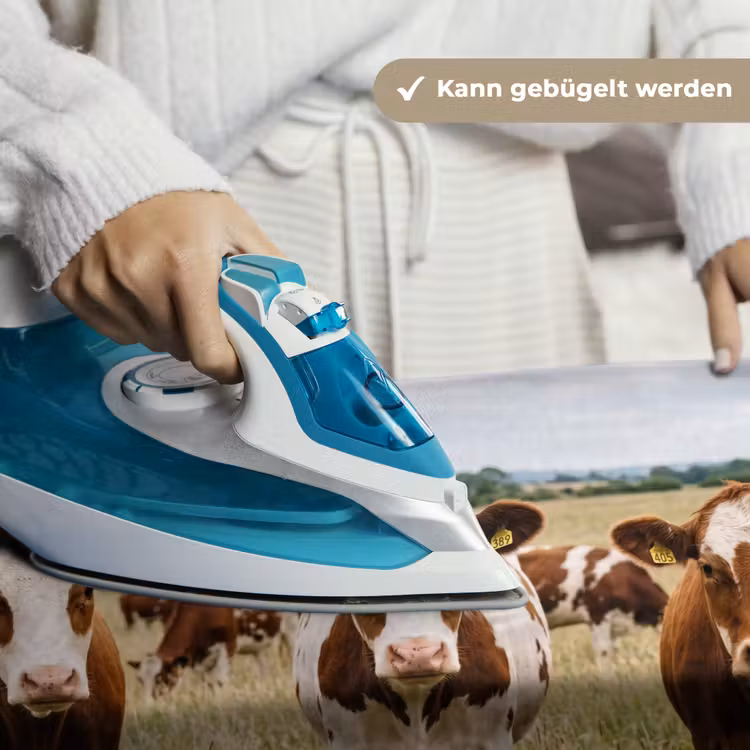 Koeien - Portret - Weide - Boerderij - Nieuwsgierig Wandkleed katoen klein -tsfeer9_DE