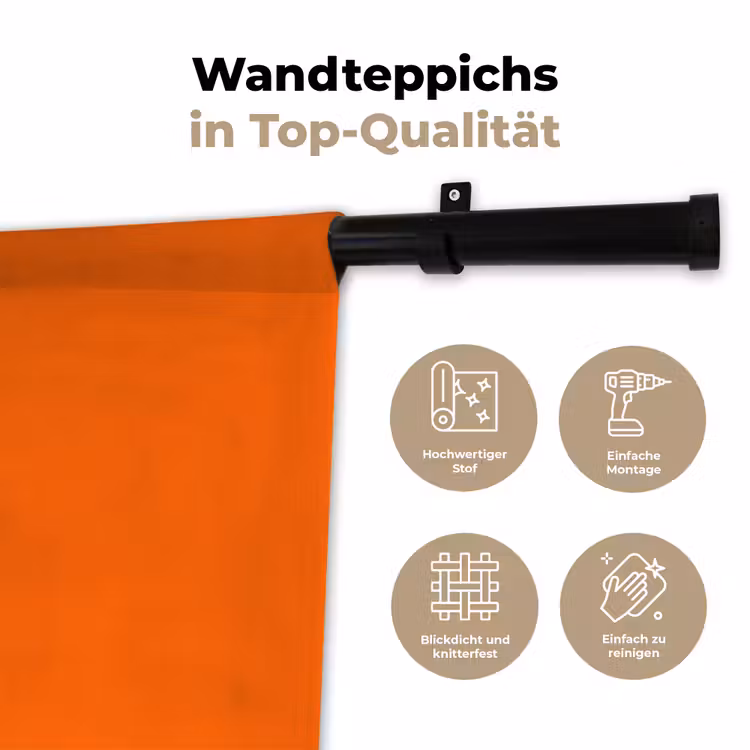 Cool - Paars - Oranje Wandkleed katoen klein -tsfeer2_DE