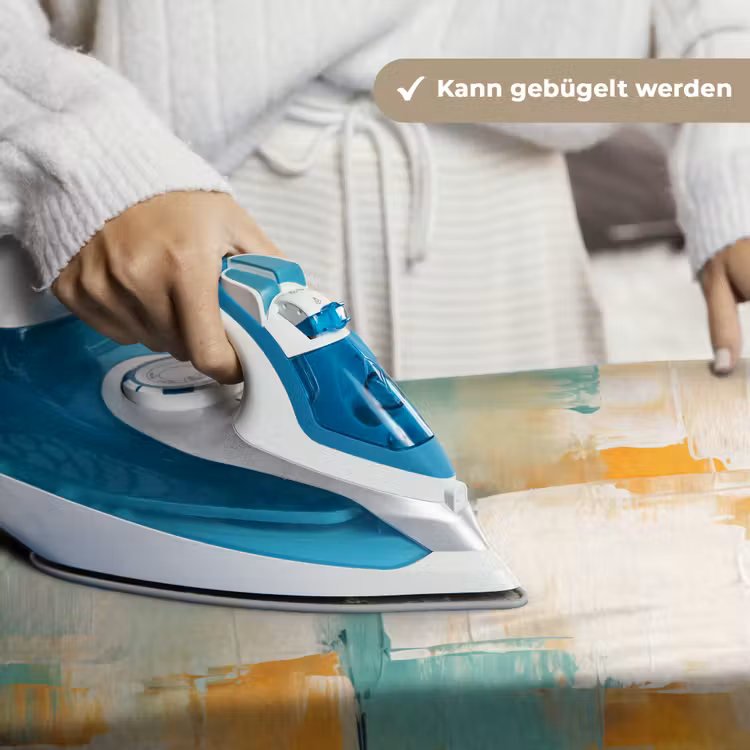 Kunst - Abstract - Blauw - Wit Wandkleed katoen klein -tsfeer9_DE