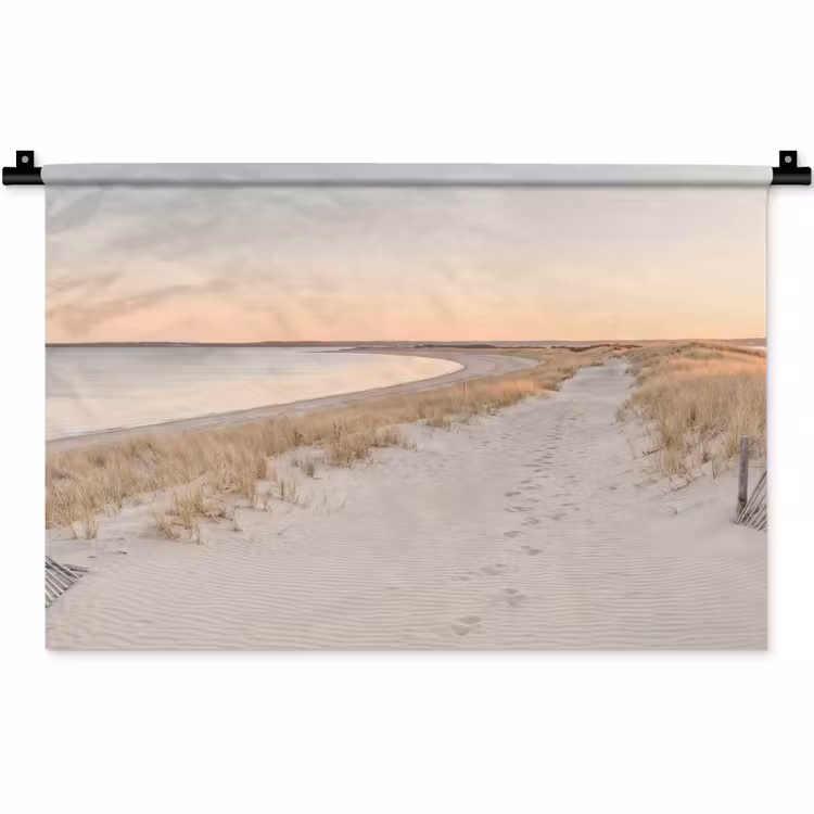 Kustlijn - Horizon - Hek Wandkleed katoen klein -zz3d
