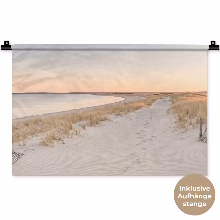 Kustlijn - Horizon - Hek Wandkleed katoen klein -t3d_DE