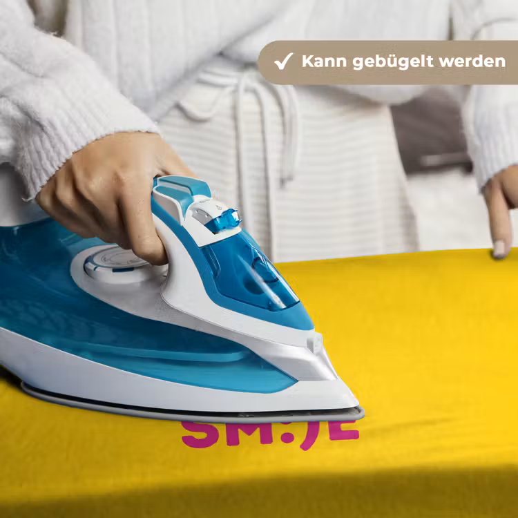 Smile - Roze - Geel Wandkleed katoen klein -tsfeer9_DE