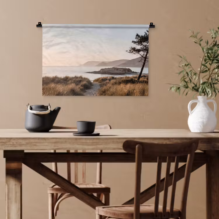 Landschap - Kust - Duinen Wandkleed katoen klein -sfeer6