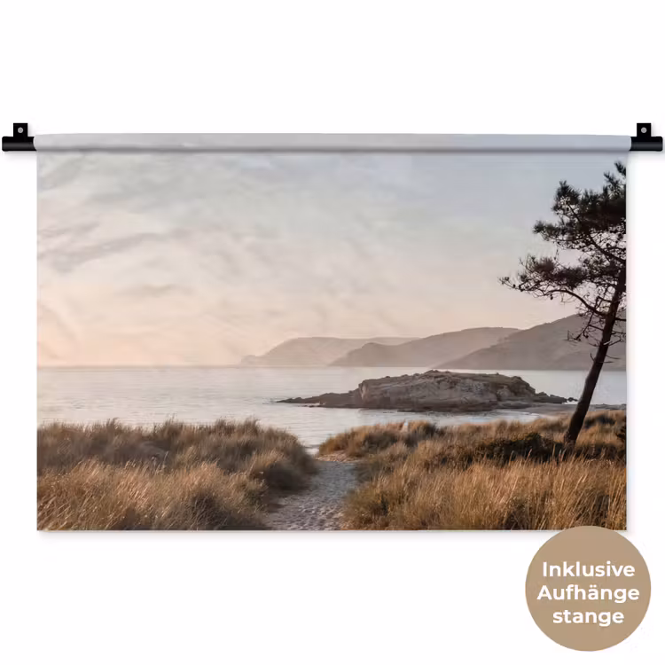 Landschap - Kust - Duinen Wandkleed katoen klein -t3d_DE