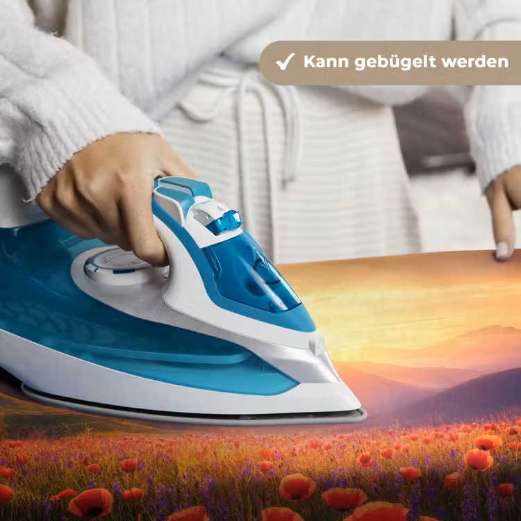 Landschap - Zonsondergang - Bloemenveld Wandkleed katoen klein -tsfeer9_DE