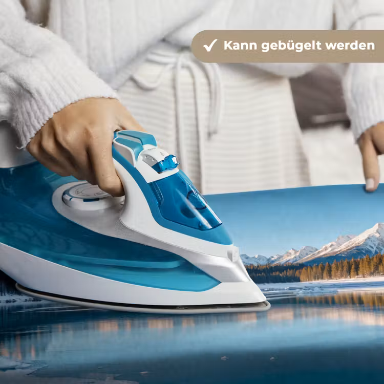 Landschap - Winter - Meer - Bergen - Uitzicht - IJs Wandkleed katoen klein -tsfeer9_DE