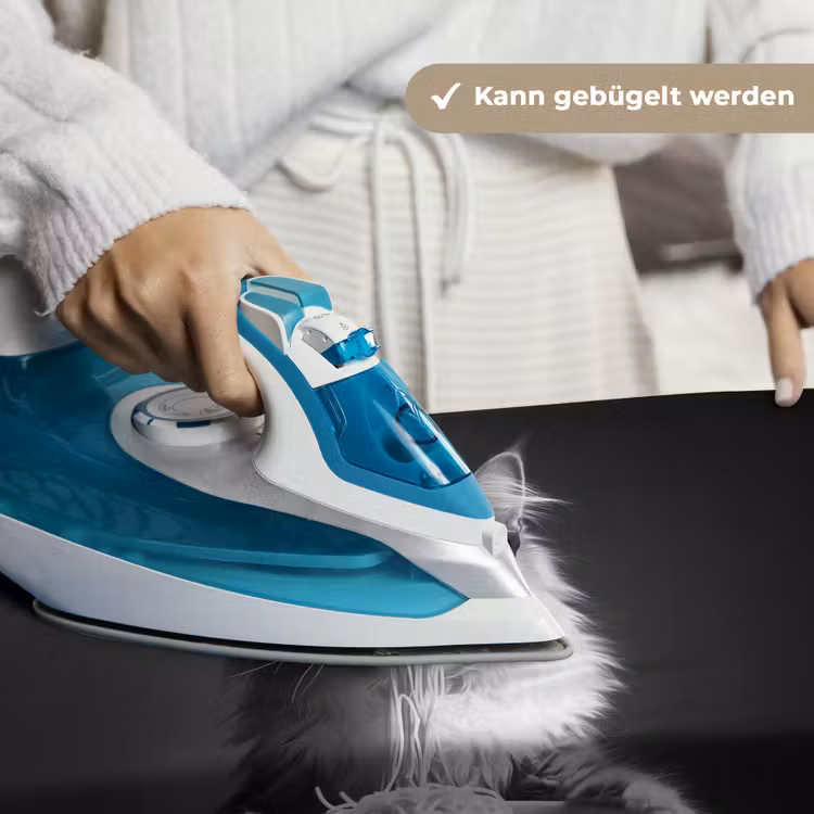 Langharige kat - Zonnebril - Spaghetti - Humor - Zwart - wit Wandkleed katoen klein -tsfeer9_DE