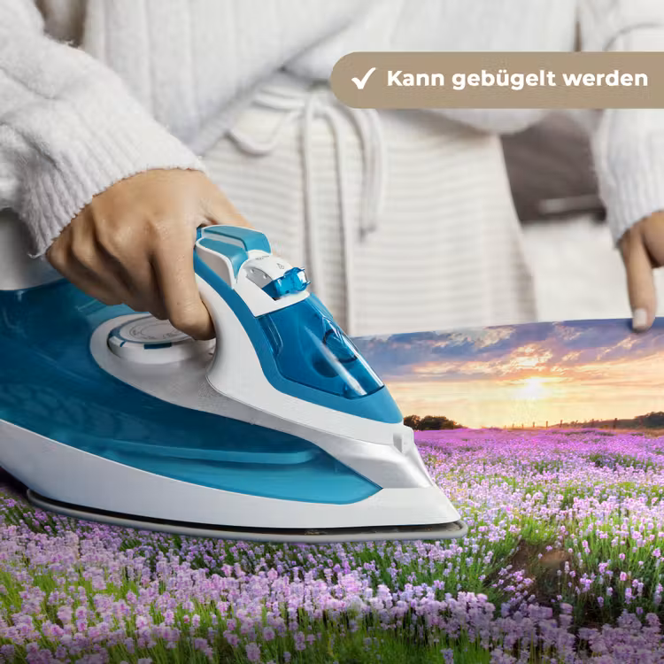 Lavendel - Bloemen - Zonsondergang - Paars - Weide Wandkleed katoen klein -tsfeer9_DE