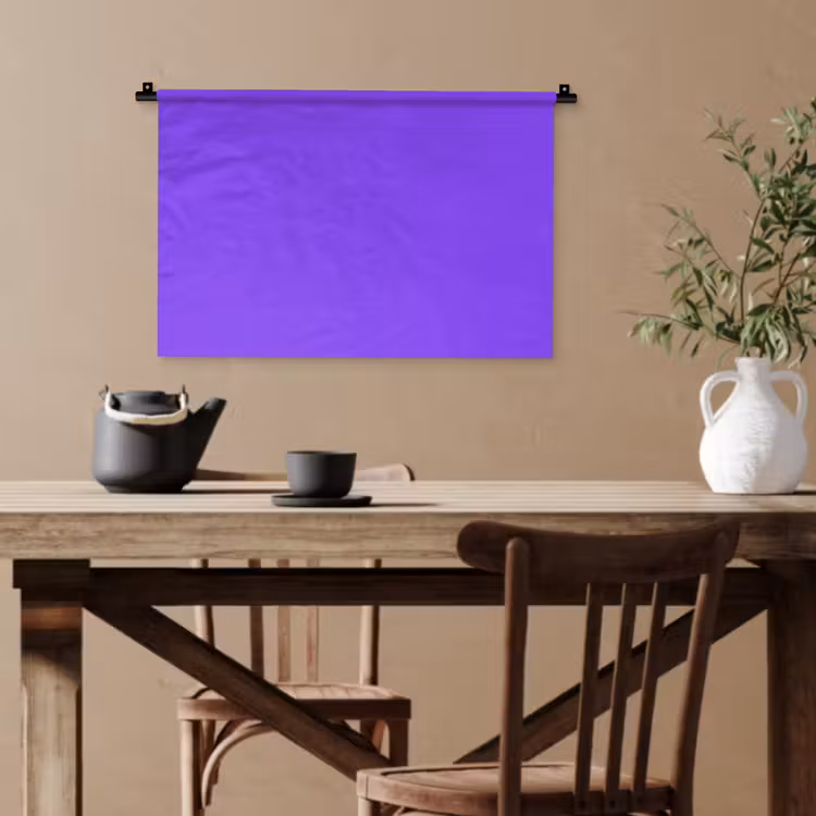 Vivid - Violet - Paars Wandkleed katoen klein 269 -sfeer6