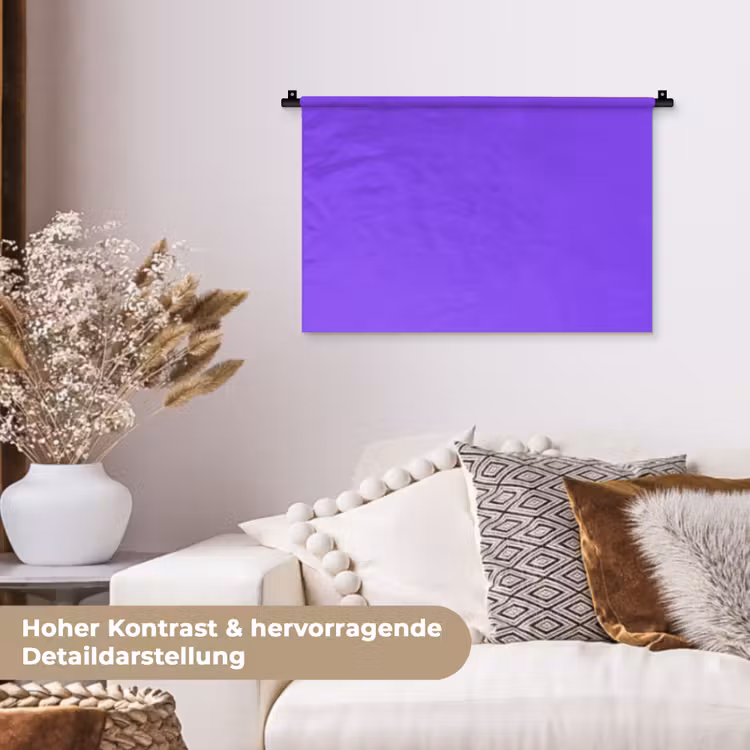 Vivid - Violet - Paars Wandkleed katoen klein 269 -tsfeer1_DE