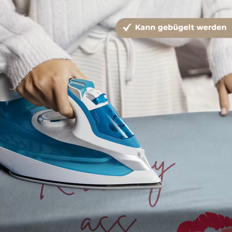 Kiss my ass - Lip - Blauw Wandkleed katoen klein -tsfeer9_DE