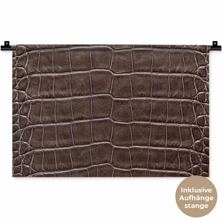 Leer - Krokodil - Mat Wandkleed katoen klein -t3d_DE