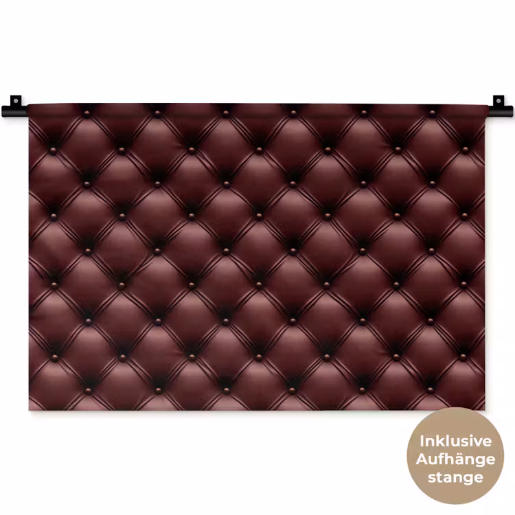 Leer - Patroon - Bordeaux Wandkleed katoen klein 269 -t3d_DE