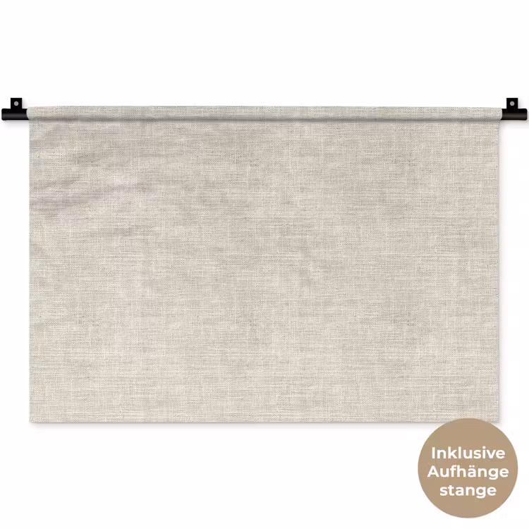 Linnen - Textuur - Beige Wandkleed katoen klein 269 -t3d_DE