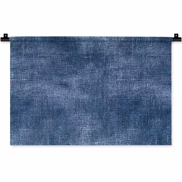 Linnen - Textuur - Patroon - Denim - Rustiek Wandkleed katoen klein 269 -zz3d